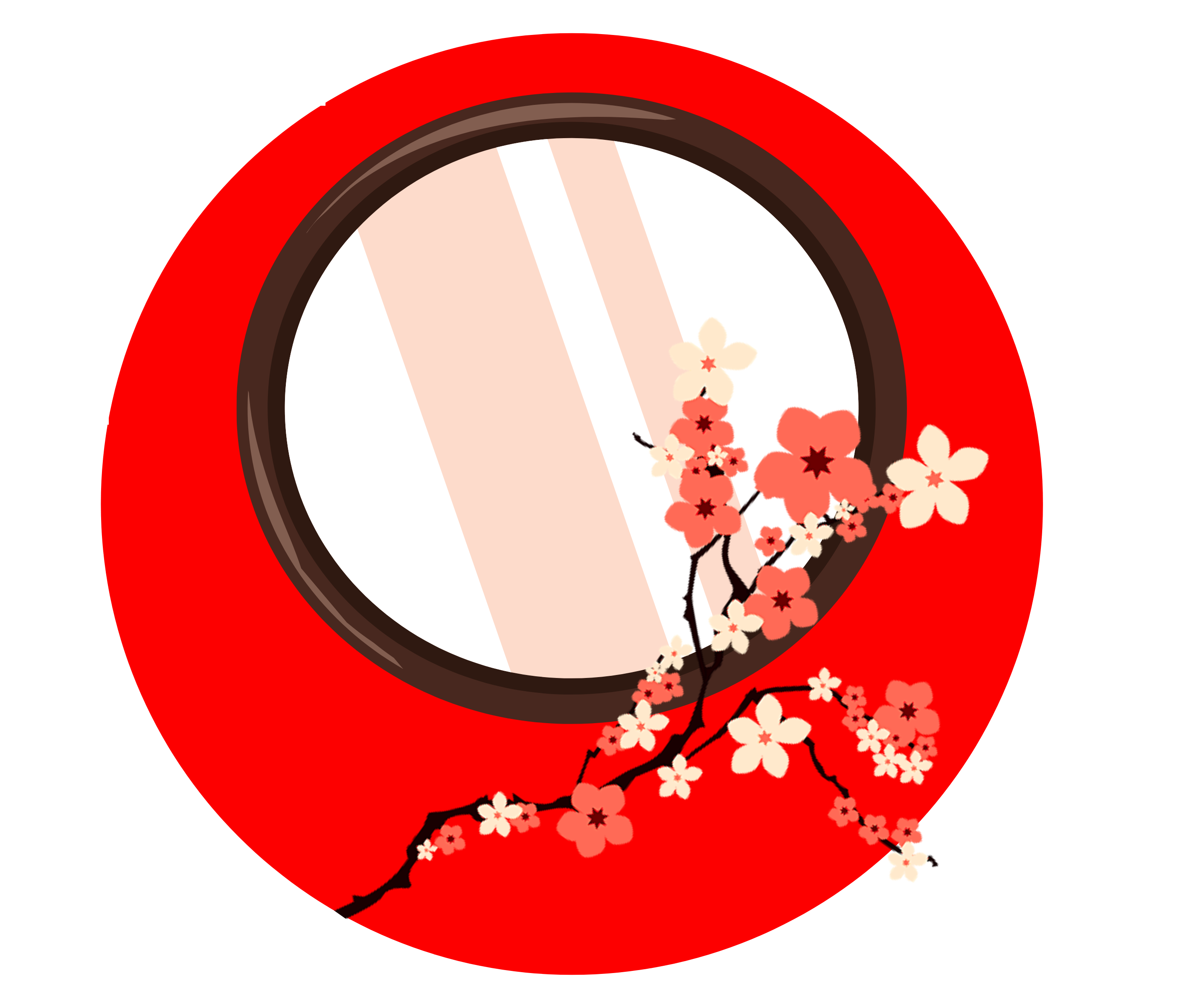 cherry blossoms create profile