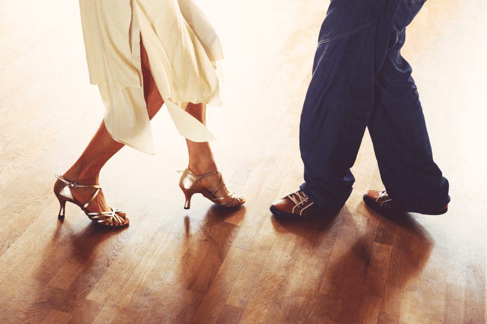 Dancing Couple in a Dance Hall
