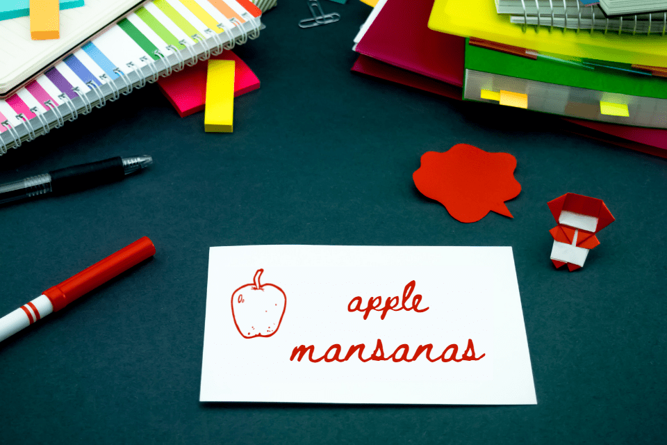 Tagalog Visual Aid Apple Mansanas