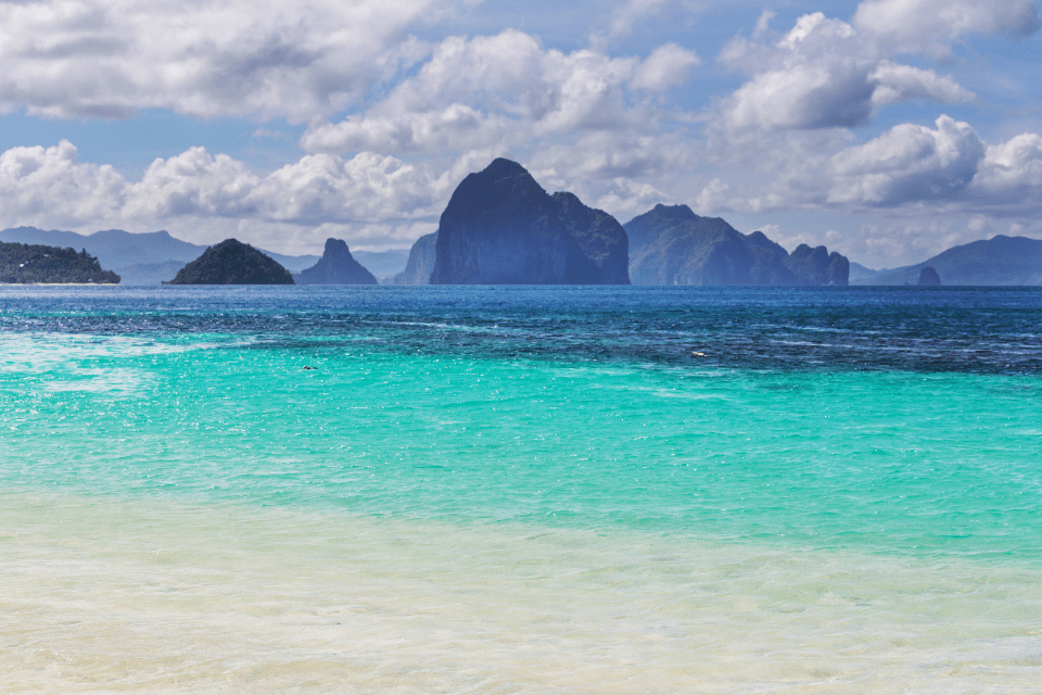 Amazing Scenic View of the Sea Bay and Mountain Islands in Palawan Philippines - Romantic Gestures in Filipino Dating - How to Sweep Your Partner Off Their Feet