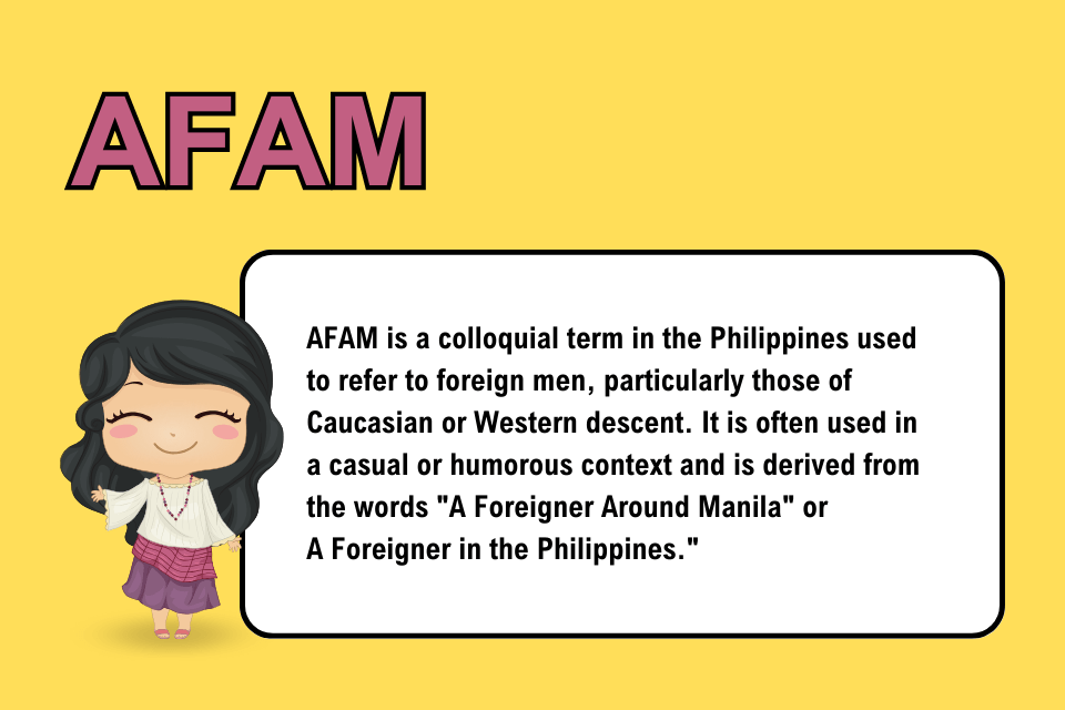 AFAM - Filipino dating term